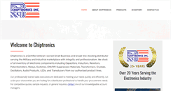 Desktop Screenshot of chiptronicsinc.com